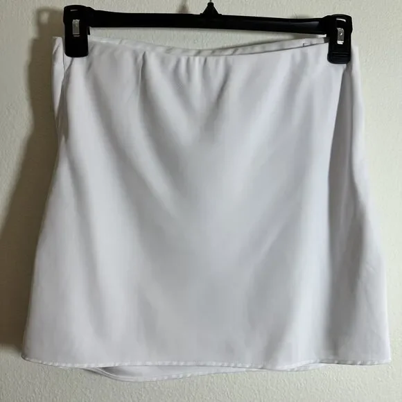 NWT Abercrombie & Fitch MEDIUM White Lined Strapless Top NEW - Picture 2 of 10